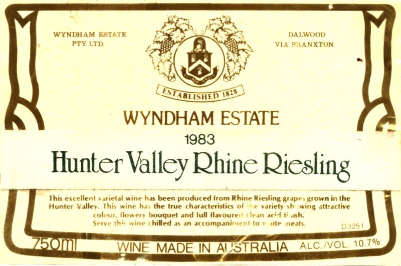 Hunter Valley_Wyndham_rhine riesling 1983.jpg